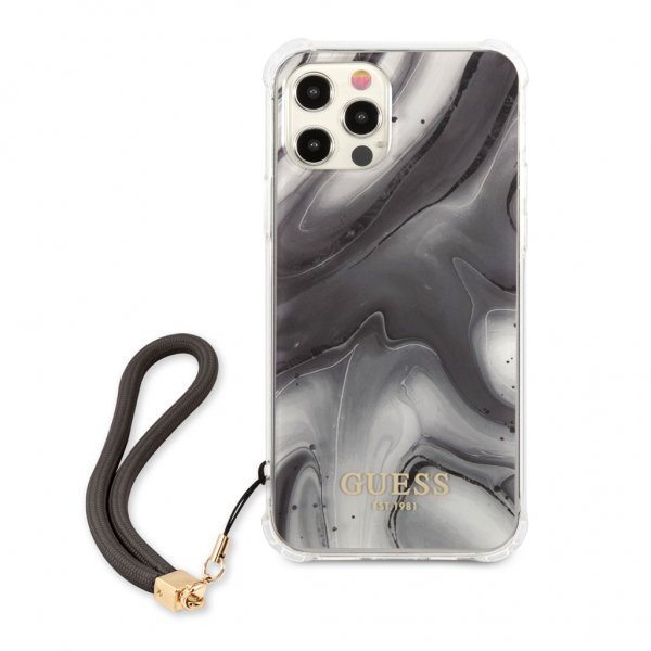 Guess iPhone 12/iPhone 12 Pro Deksel Marble Grå