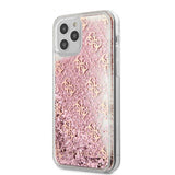 Guess iPhone 12/iPhone 12 Pro Deksel Liquid Glitter Rosa