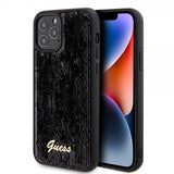 Guess iPhone 12/iPhone 12 Pro Deksel Sequin Svart