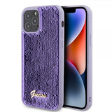 Guess iPhone 12/iPhone 12 Pro Deksel Sequin Lilla