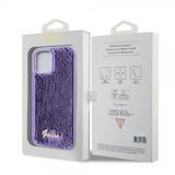 Guess iPhone 12/iPhone 12 Pro Deksel Sequin Lilla