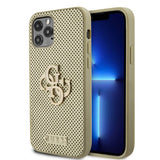 Guess iPhone 12/iPhone 12 Pro Deksel Perforated Glitter Gull