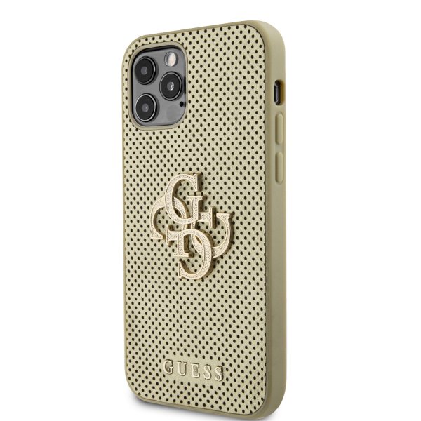 Guess iPhone 12/iPhone 12 Pro Deksel Perforated Glitter Gull