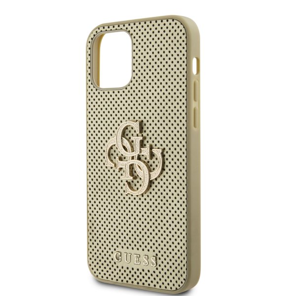 Guess iPhone 12/iPhone 12 Pro Deksel Perforated Glitter Gull