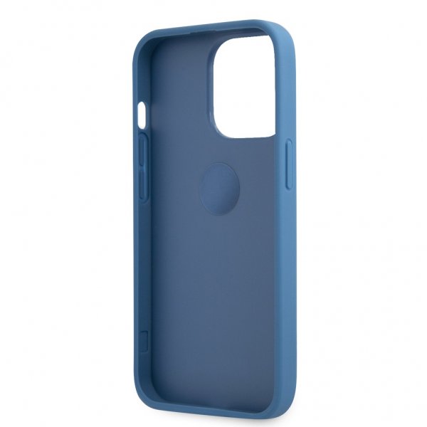 Guess iPhone 13 Pro Deksel Ring Stand Blå