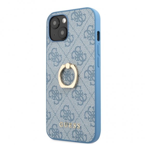 Guess iPhone 13 Deksel Ring Stand Blå