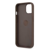 Guess iPhone 13 Deksel Ring Stand Brun