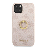Guess iPhone 13 Deksel Ring Stand Rosa