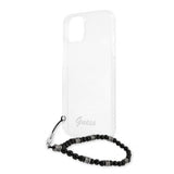 Guess iPhone 13 Deksel Pearl Handle Script Logo Svart
