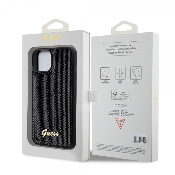 Guess iPhone 13 Deksel Sequin Svart