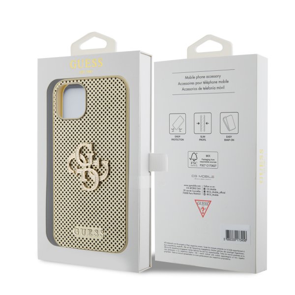 Guess iPhone 13 Deksel Perforated Glitter Gull