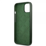Guess iPhone 13 Deksel Silicone Metal Logo 4G Grønn