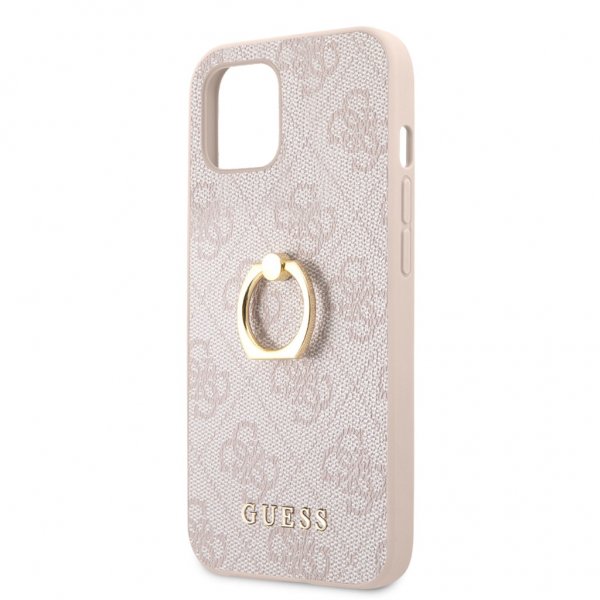 Guess iPhone 13 Mini Deksel Ring Stand Rosa