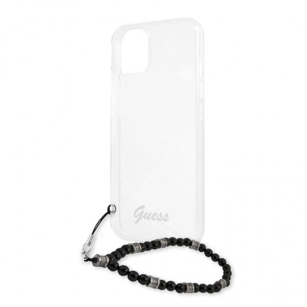 Guess iPhone 13 Mini Deksel Pearl Handle Script Logo Svart