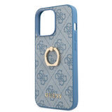 Guess iPhone 13 Pro Max Deksel Ring Stand Blå
