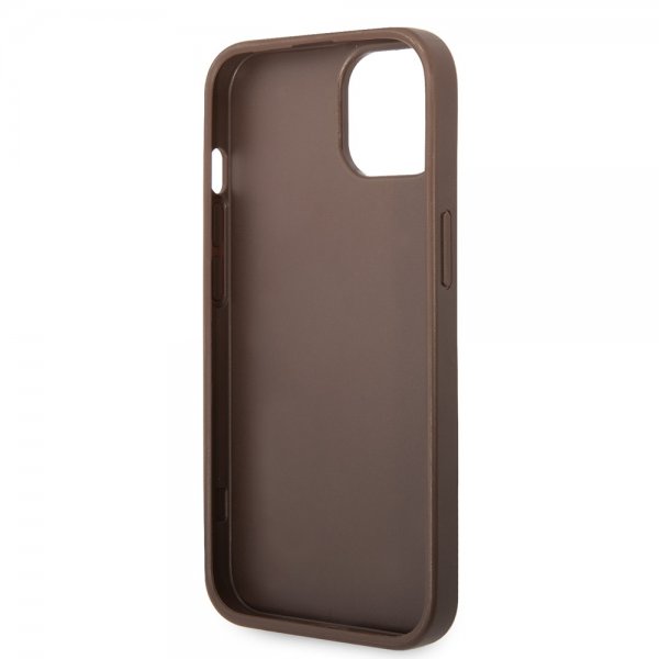 Guess iPhone 15 Plus Deksel 4G Logo Brun