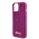 Guess iPhone 15 Deksel Sequin Fuschia
