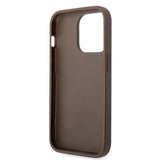 Guess iPhone 15 Pro Max Deksel 4G Logo Brun