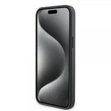 Guess iPhone 15 Pro Max Deksel 4G Logo Grå