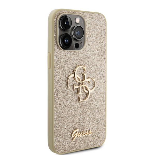 Guess iPhone 15 Pro Max Deksel Fixed Glitter Gull