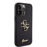 Guess iPhone 15 Pro Max Deksel Fixed Glitter Svart