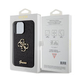 Guess iPhone 15 Pro Max Deksel Fixed Glitter Svart