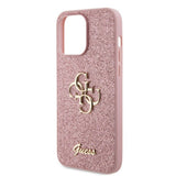 Guess iPhone 15 Pro Max Deksel Fixed Glitter Rosa