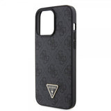 Guess iPhone 15 Pro Max Deksel 4G Metal Triangle Strass Svart