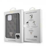 Guess iPhone 15 Pro Max Deksel Metal Logo Strass Crossbody Strap Brun