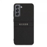 Guess Samsung Galaxy S21 FE Deksel Saffiano Metal Logo Svart