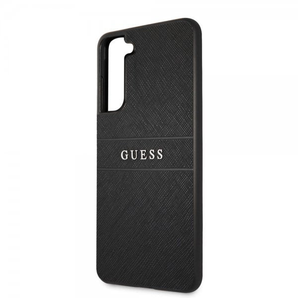 Guess Samsung Galaxy S21 FE Deksel Saffiano Metal Logo Svart