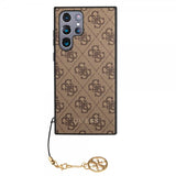 Guess Samsung Galaxy S22 Ultra Deksel 4G Charms Brun