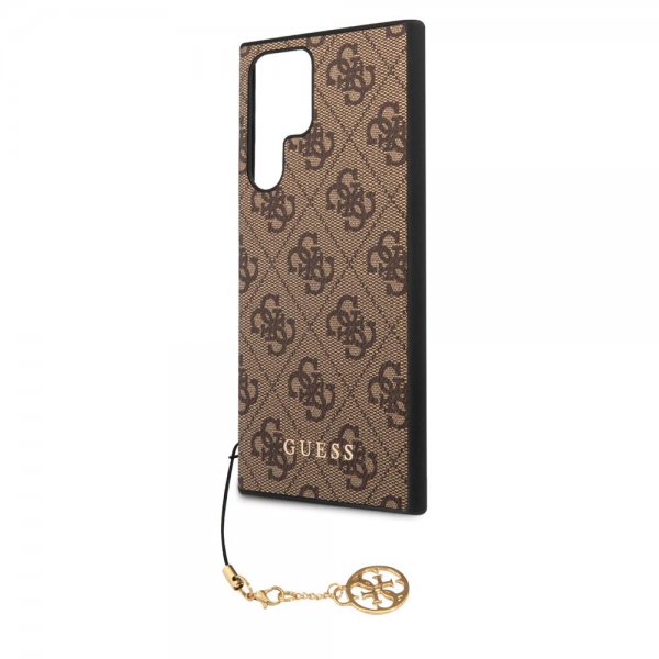 Guess Samsung Galaxy S22 Ultra Deksel 4G Charms Brun