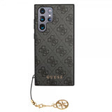 Guess Samsung Galaxy S22 Ultra Deksel 4G Charms Grå