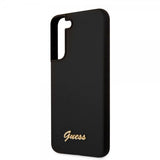 Guess Samsung Galaxy S22 Plus Deksel Script Metal Logo Svart