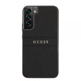 Guess Samsung Galaxy S22 Plus Deksel Saffiano Metal Logo Svart