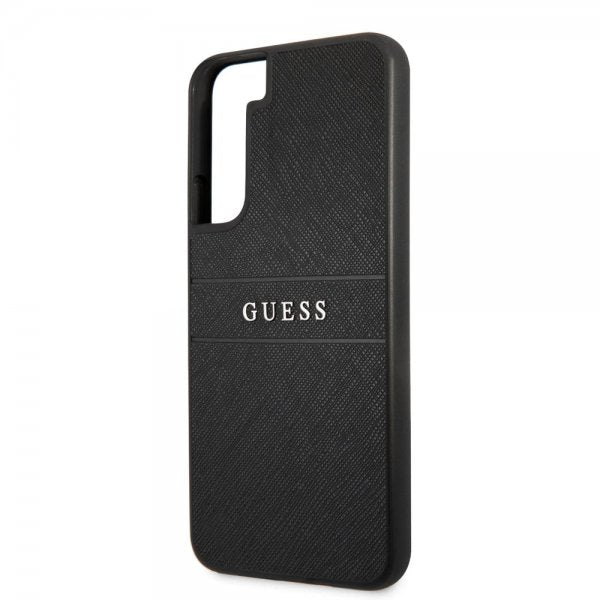 Guess Samsung Galaxy S22 Plus Deksel Saffiano Metal Logo Svart