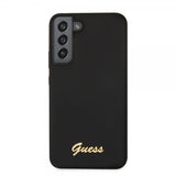 Guess Samsung Galaxy S22 Deksel Script Metal Logo Svart