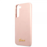 Guess Samsung Galaxy S22 Deksel Script Metal Logo Pale Pink