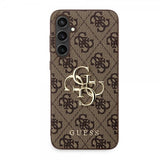 Guess Samsung Galaxy S23 FE Deksel 4G Metal Logo Brun