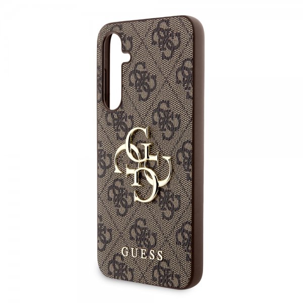 Guess Samsung Galaxy S23 FE Deksel 4G Metal Logo Brun