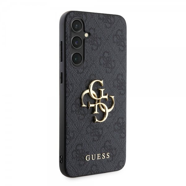 Guess Samsung Galaxy S23 FE Deksel 4G Metal Logo Grå