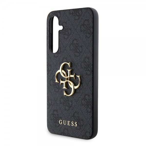 Guess Samsung Galaxy S23 FE Deksel 4G Metal Logo Grå