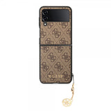 Guess Samsung Galaxy Z Flip 4 Deksel 4G Charms Brun