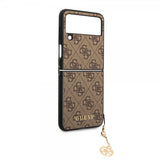 Guess Samsung Galaxy Z Flip 4 Deksel 4G Charms Brun