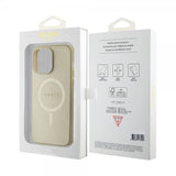 Guess iPhone 15 Pro Max Deksel Saffiano MagSafe Beige