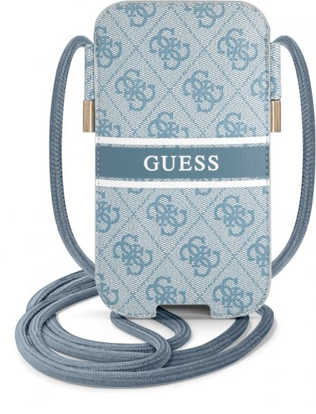 Guess Pouch 4G Logo Medium Blå