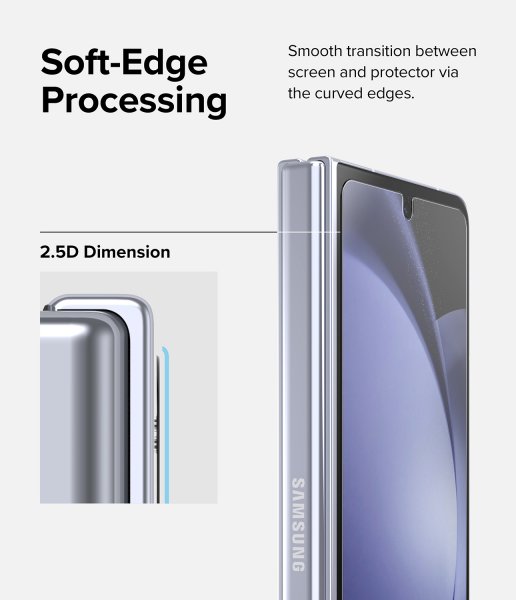 Ringke Samsung Galaxy Z Fold 5 Skjermbeskytter Cover Display Protector Glass