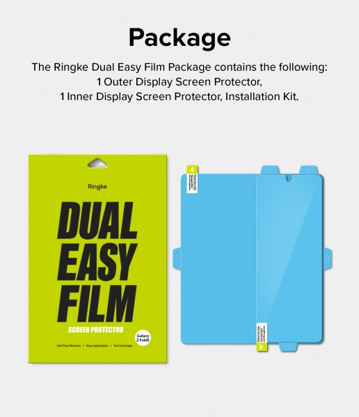 Ringke Samsung Galaxy Z Fold 5 Skjermbeskytter Dual Easy Film