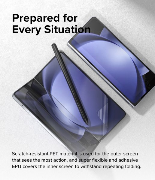 Ringke Samsung Galaxy Z Fold 5 Skjermbeskytter Dual Easy Film